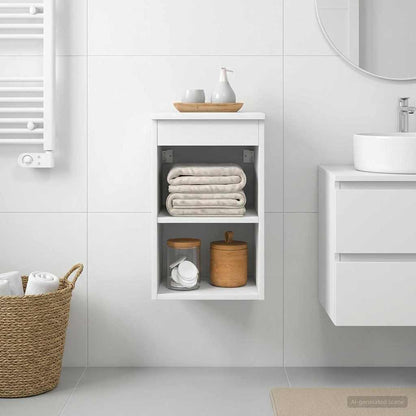 Bathroom Cabinet In-between White 30 x 35 x 50 cm