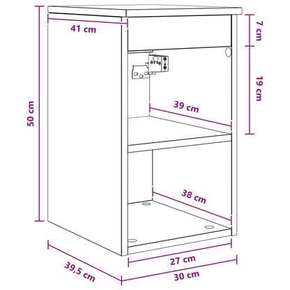 Bathroom Cabinet In-between Sonoma Oak 30 x 35 x 50 cm