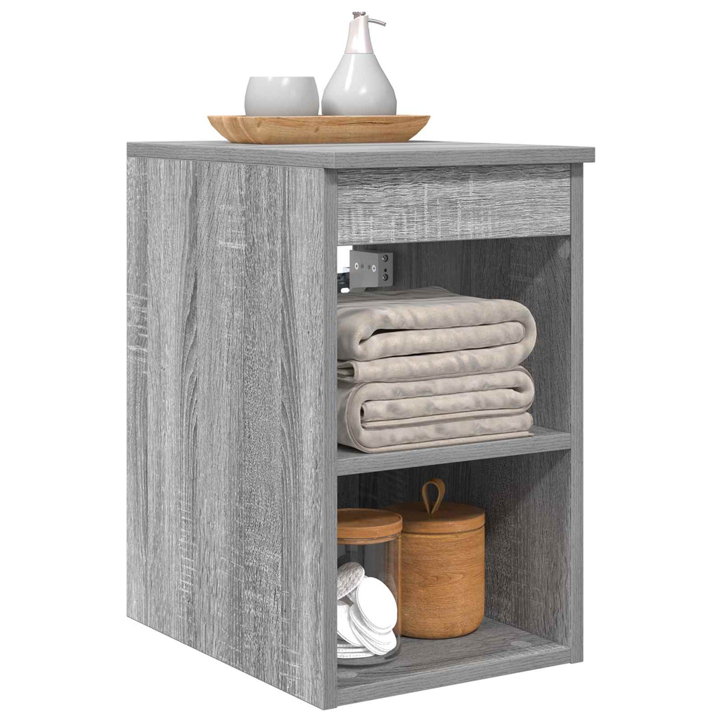 Bathroom Cabinet In-between Grey Sonoma 30 x 35 x 50 cm