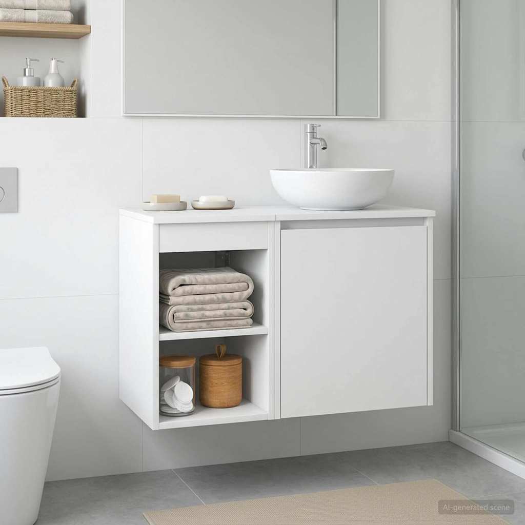 Bathroom Cabinet In-between White 30 x 41 x 50 cm