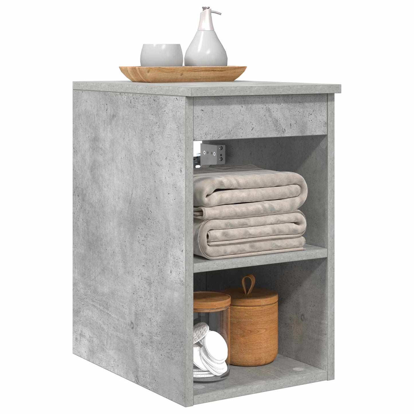 Bathroom Cabinet In-between Concrete Grey 30 x 44.5 x 50 cm