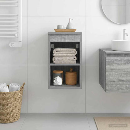 Bathroom Cabinet In-between Grey Sonoma 30 x 44.5 x 50 cm