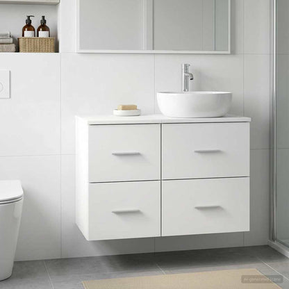 Bathroom Cabinet In-between White 30 x 35 x 50 cm