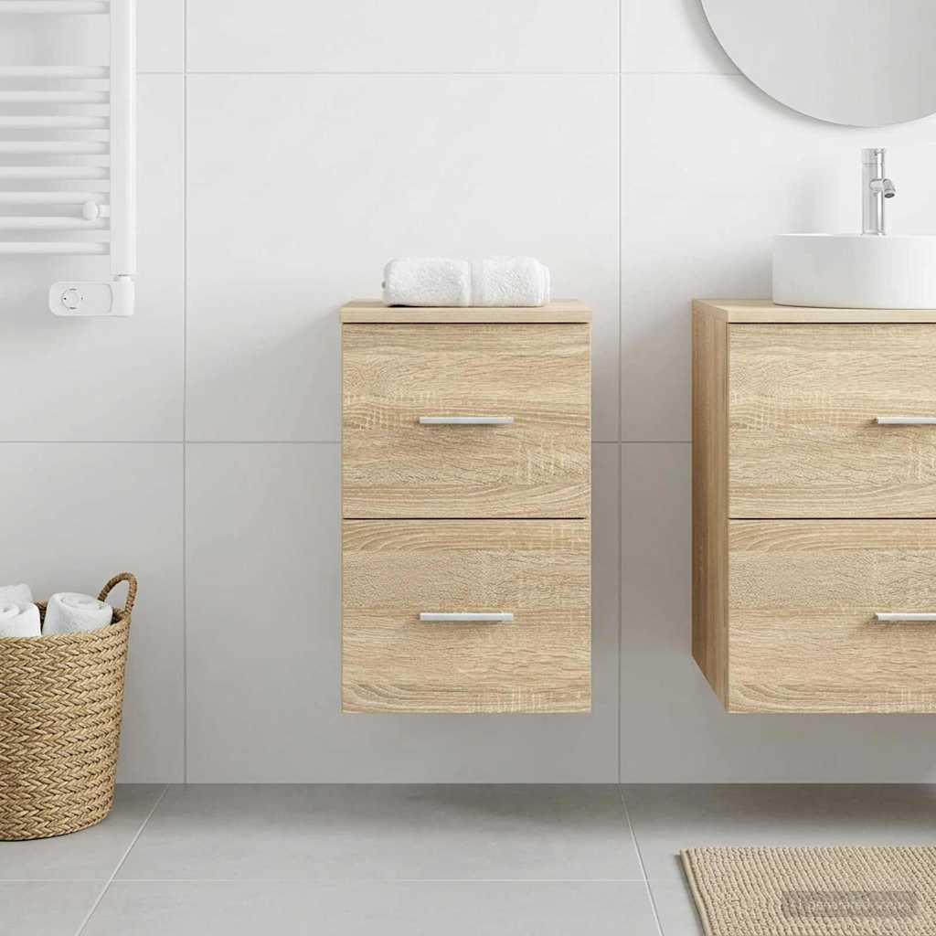 Bathroom Cabinet In-between Sonoma Oak 30 x 35 x 50 cm