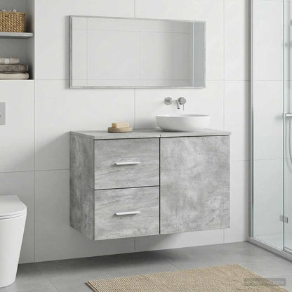 Bathroom Cabinet In-between Concrete Grey 30 x 35 x 50 cm