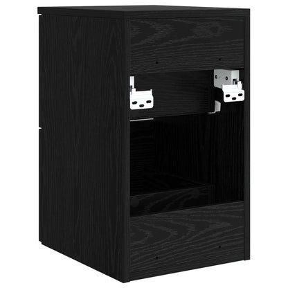Bathroom Cabinet In-between Black Oak 30 x 41 x 50 cm