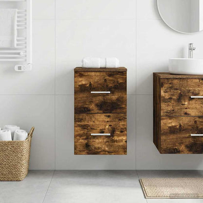 Bathroom Cabinet In-between Smoked Oak 30 x 41 x 50 cm