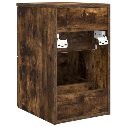 Bathroom Cabinet In-between Smoked Oak 30 x 41 x 50 cm