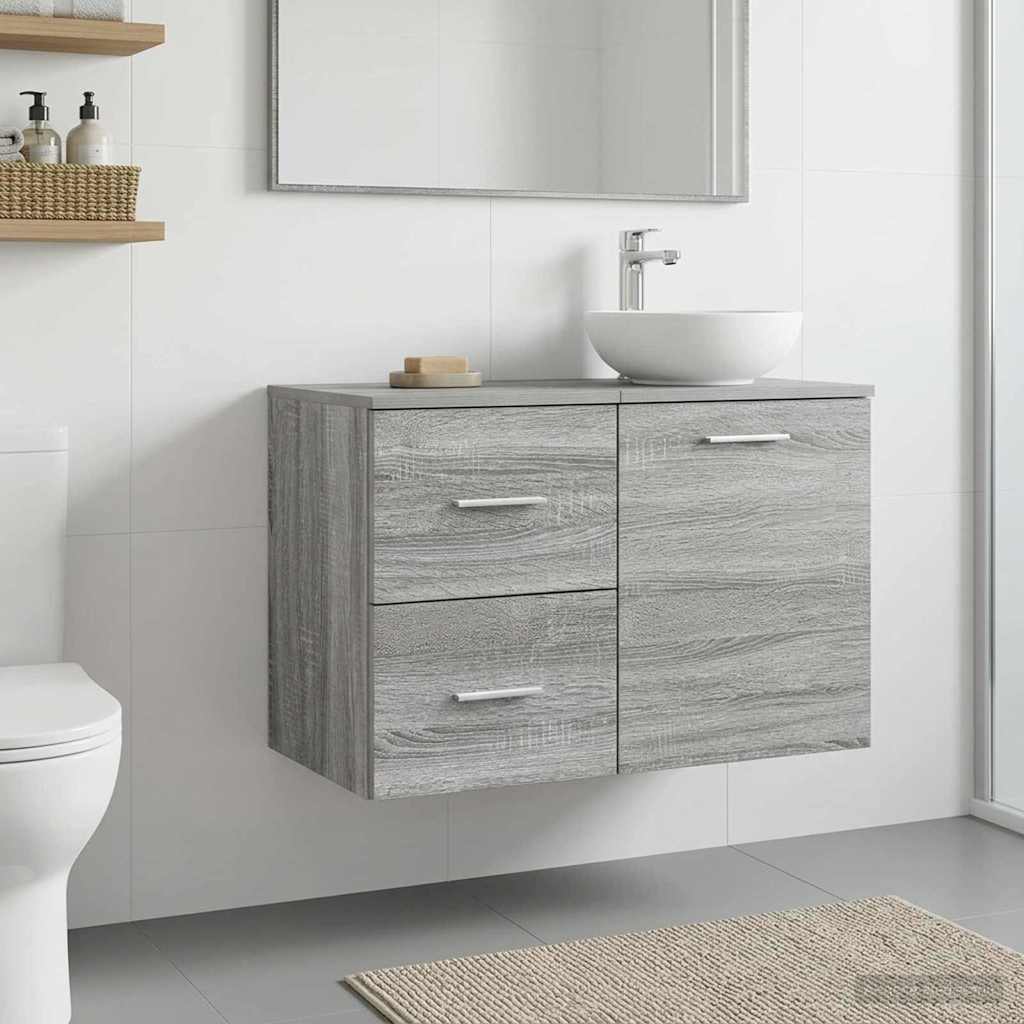 Bathroom Cabinet In-between Grey Sonoma 30 x 41 x 50 cm