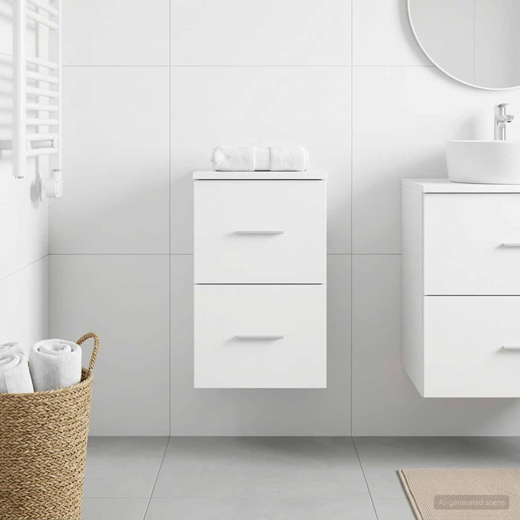 Bathroom Cabinet In-between White 30 x 44.5 x 50 cm