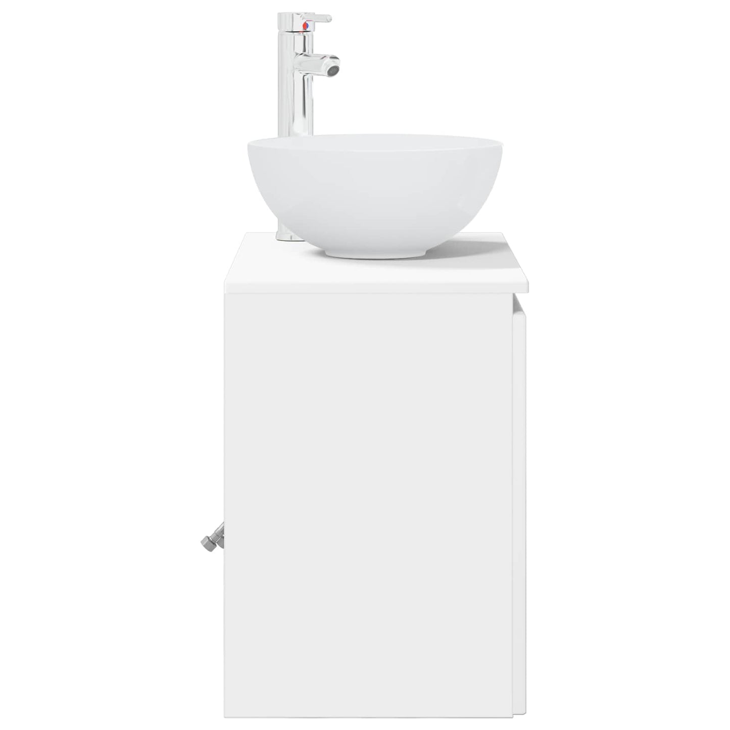 Wall-Mounted Sink Vanity White 49.5 x 35 x 63 cm