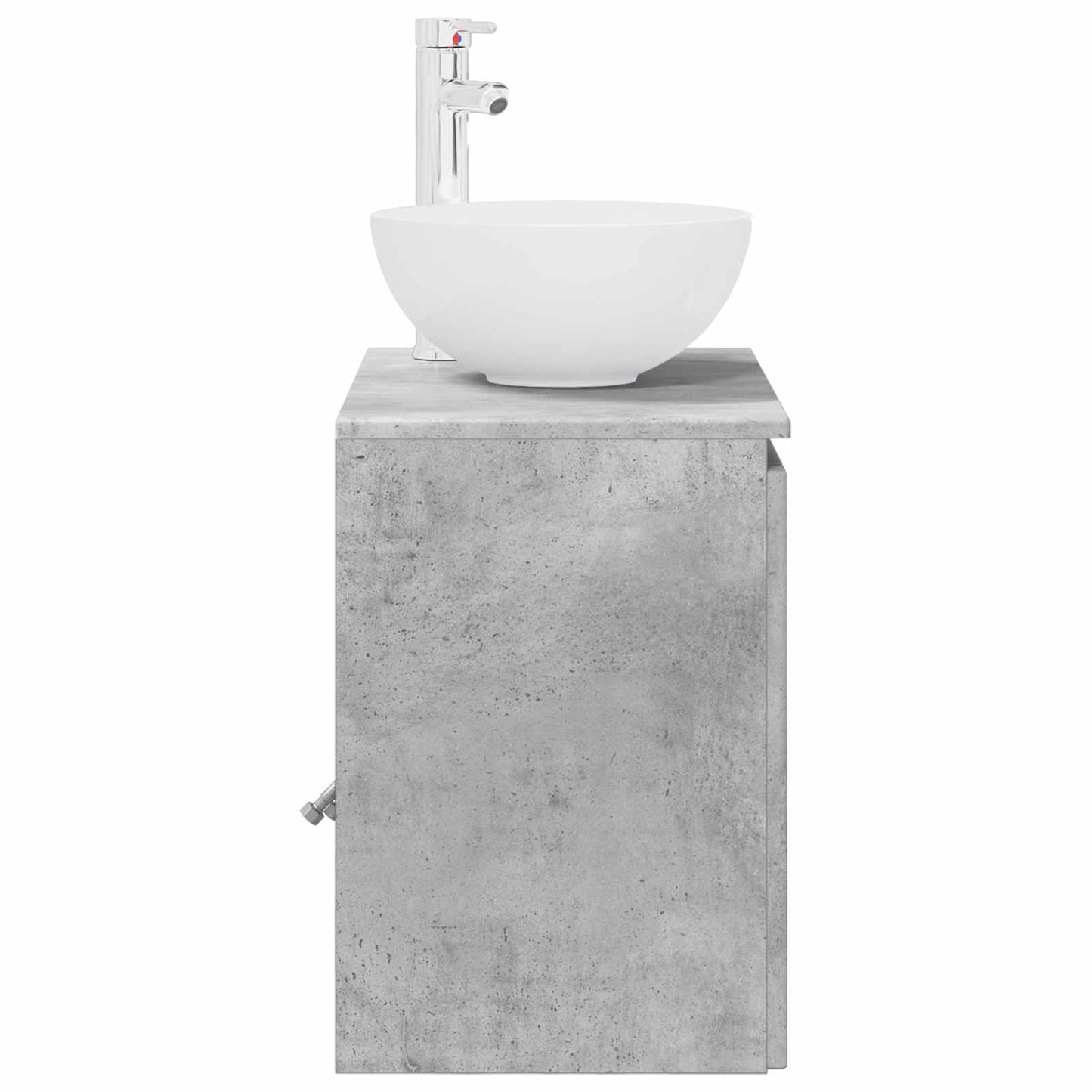 Wall-Mounted Sink Vanity Concrete Grey 49.5 x 35 x 63 cm