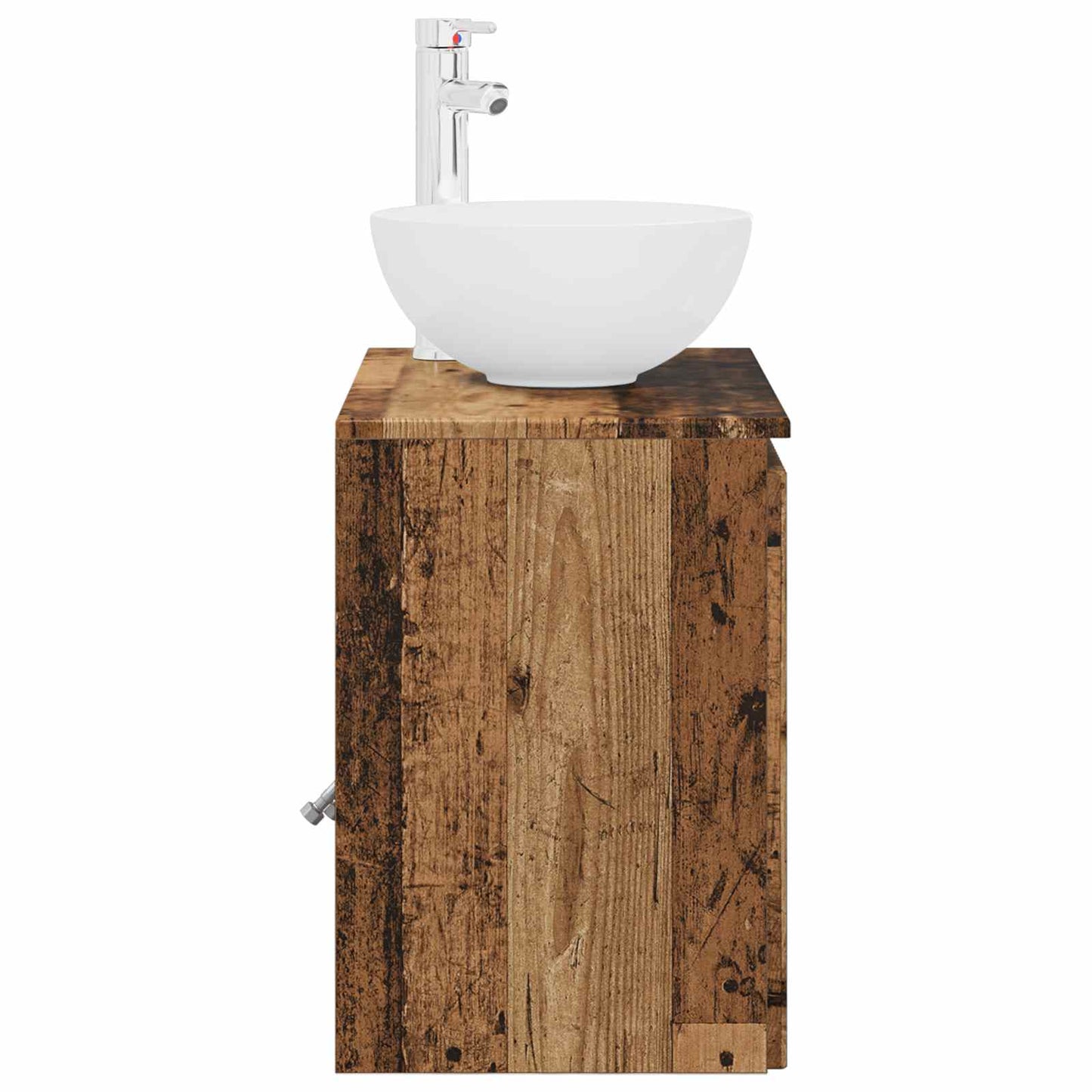 Wall-Mounted Sink Vanity Old Wood 49.5 x 35 x 63 cm
