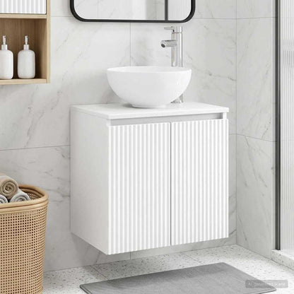 Wall-Mounted Sink Vanity White 49.5 x 41 x 64.5 cm
