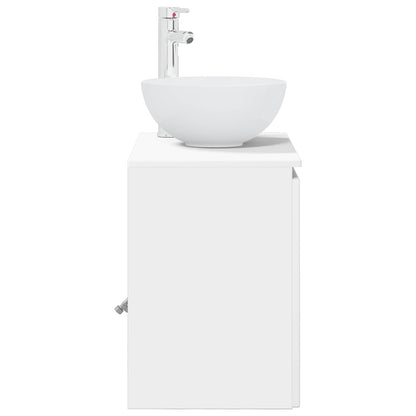Wall-Mounted Sink Vanity White 49.5 x 41 x 64.5 cm