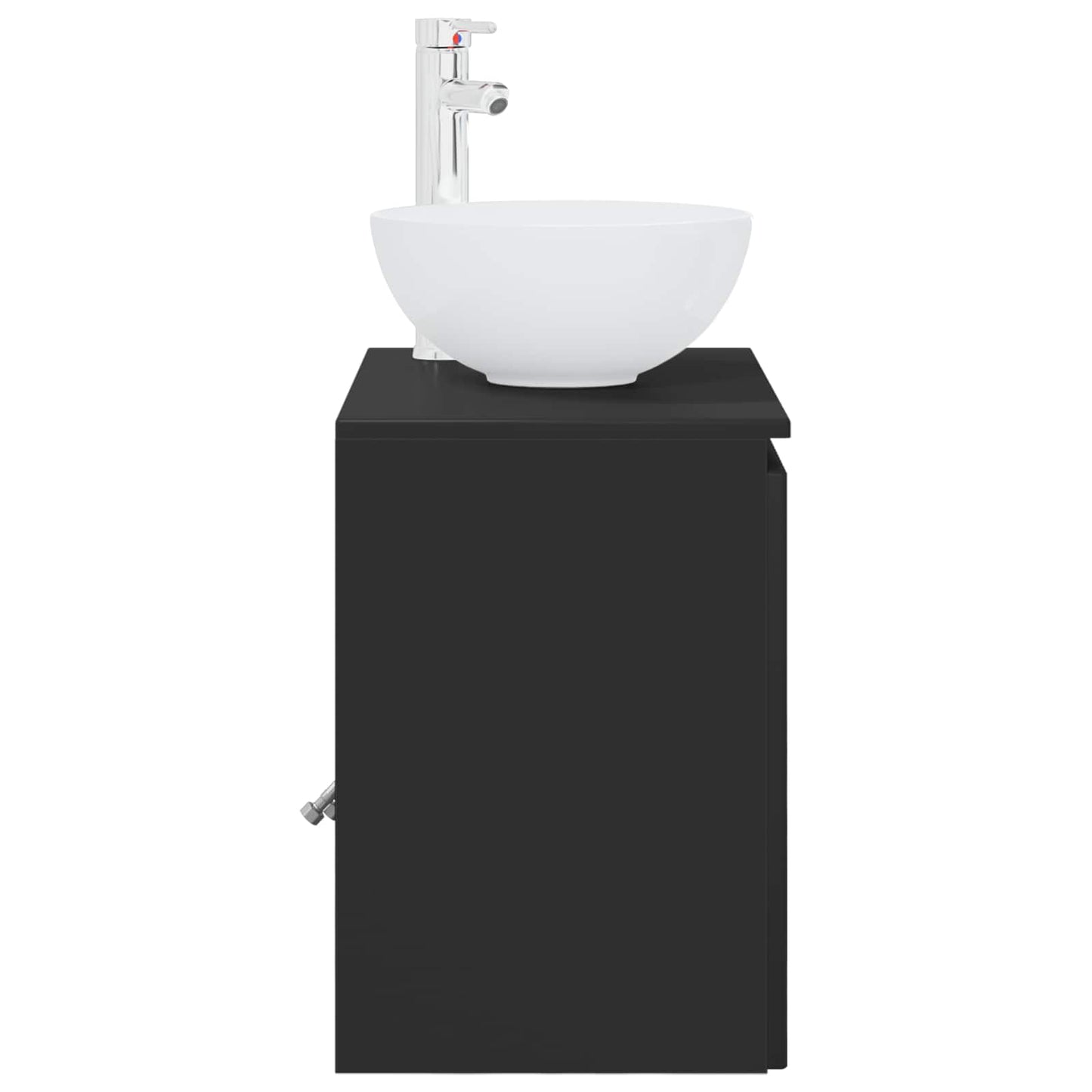 Wall-Mounted Sink Vanity Black 49.5 x 41 x 64.5 cm