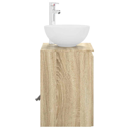 Wall-Mounted Sink Vanity Sonoma Oak 49.5 x 41 x 64.5 cm