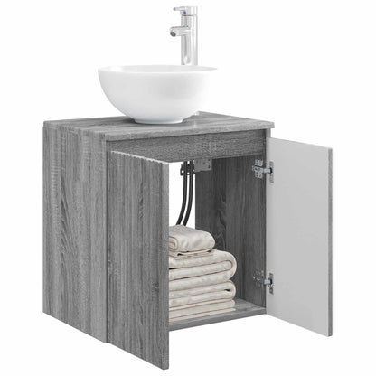 Wall-Mounted Sink Vanity Grey Sonoma 49.5 x 41 x 64.5 cm