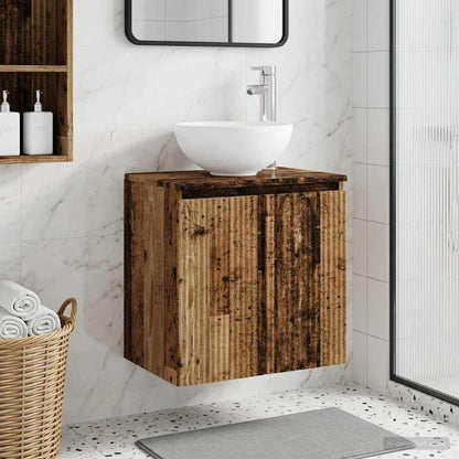 Wall-Mounted Sink Vanity Old Wood 49.5 x 41 x 64.5 cm
