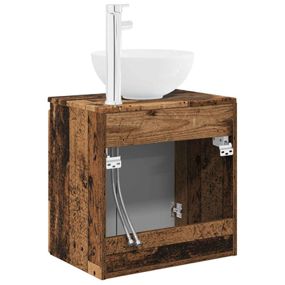 Wall-Mounted Sink Vanity Old Wood 49.5 x 41 x 64.5 cm
