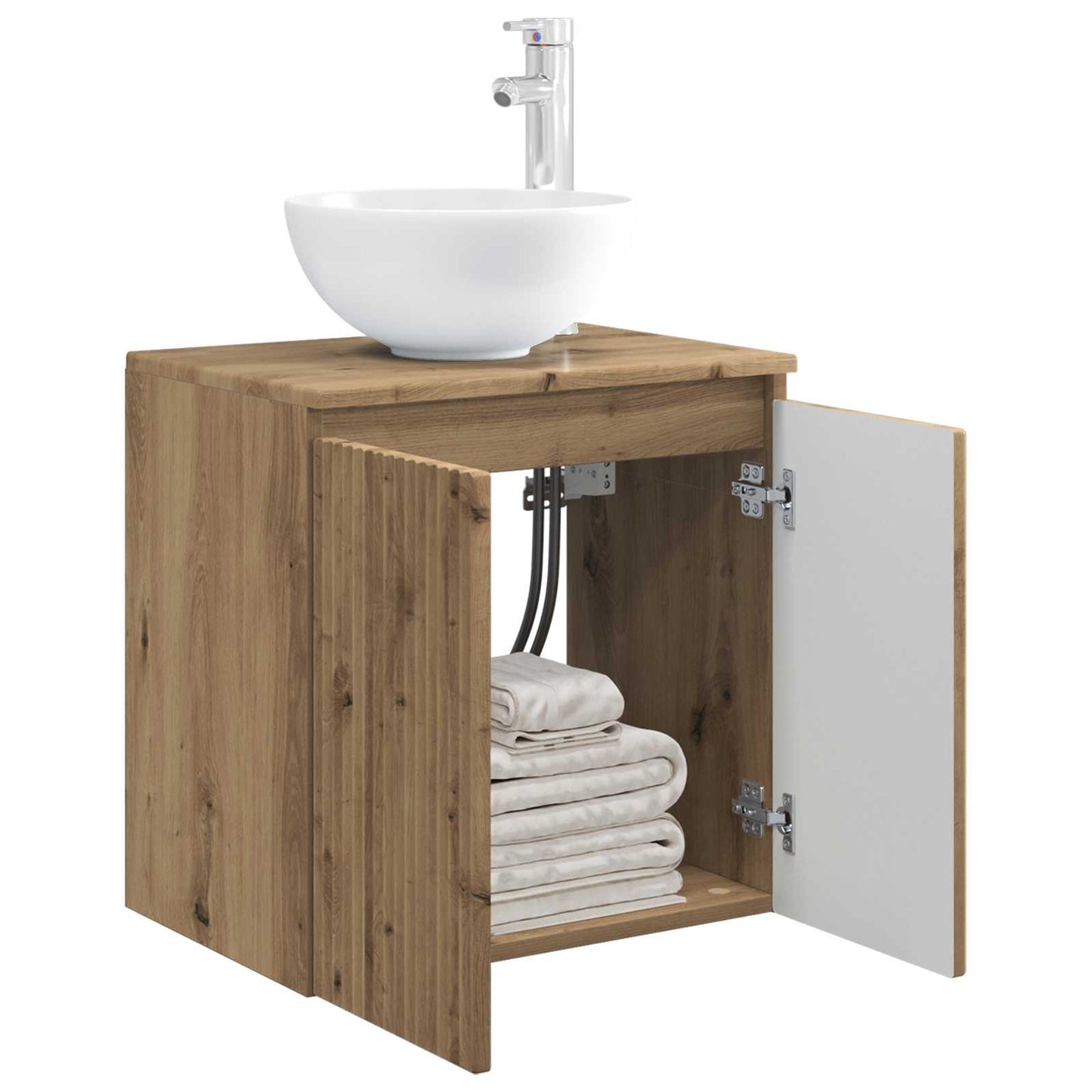Wall-Mounted Sink Vanity Artisan Oak 49.5 x 41 x 64.5 cm