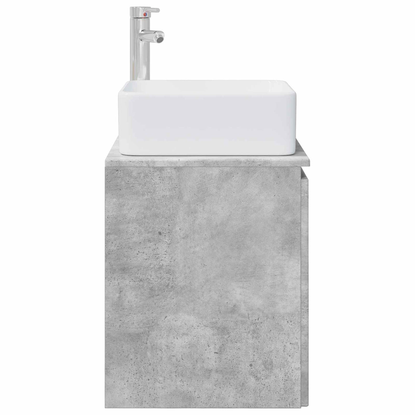 Wall-Mounted Sink Vanity Concrete Grey 49.5 x 41 x 63 cm