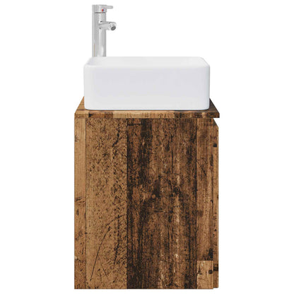 Wall-Mounted Sink Vanity Old Wood 49.5 x 41 x 63 cm