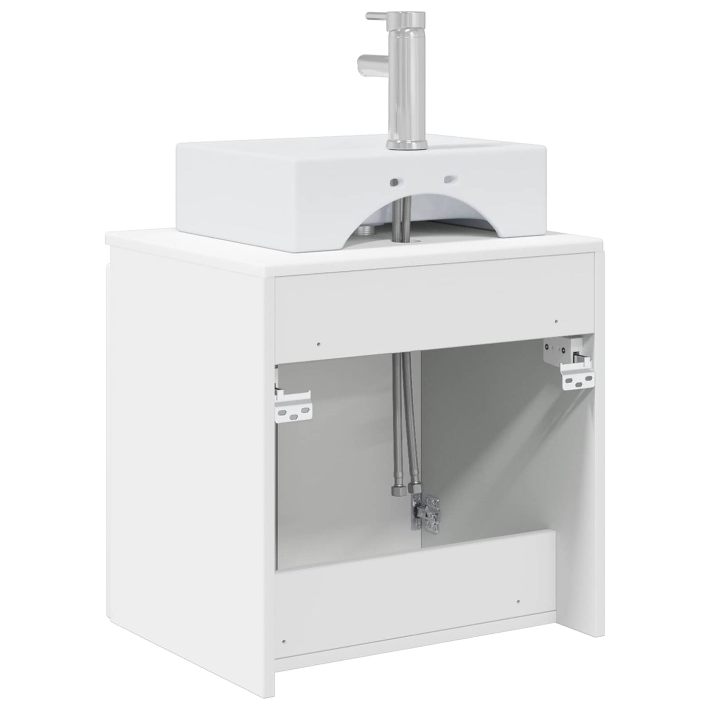 Wall-Mounted Sink Vanity White 49.5 x 41 x 62.5 cm