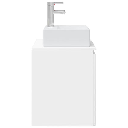 Wall-Mounted Sink Vanity White 49.5 x 41 x 62.5 cm