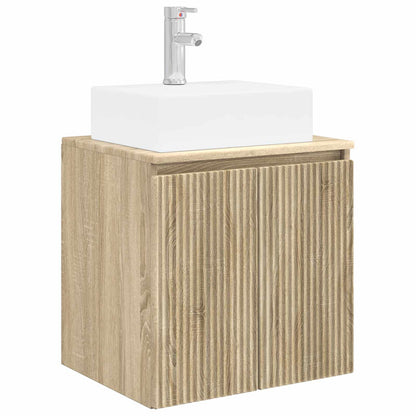 Wall-Mounted Sink Vanity Sonoma Oak 49.5 x 41 x 62.5 cm