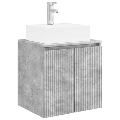 Wall-Mounted Sink Vanity Concrete Grey 49.5 x 41 x 62.5 cm