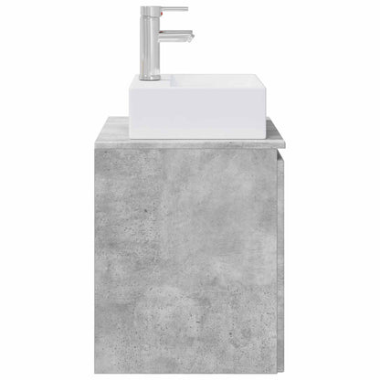 Wall-Mounted Sink Vanity Concrete Grey 49.5 x 41 x 62.5 cm