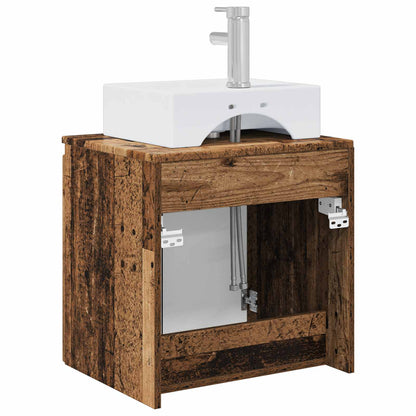 Wall-Mounted Sink Vanity Old Wood 49.5 x 41 x 62.5 cm