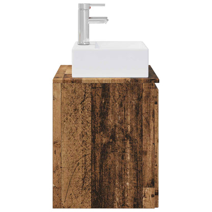 Wall-Mounted Sink Vanity Old Wood 49.5 x 41 x 62.5 cm