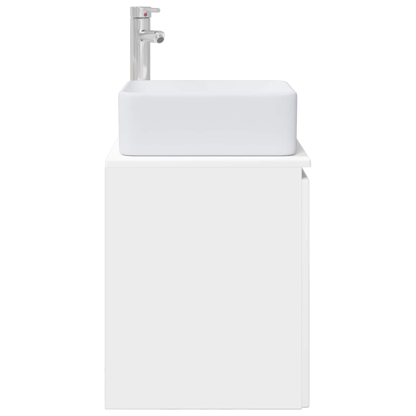 Wall-Mounted Sink Vanity White 53 x 35 x 63 cm Engineered Wood