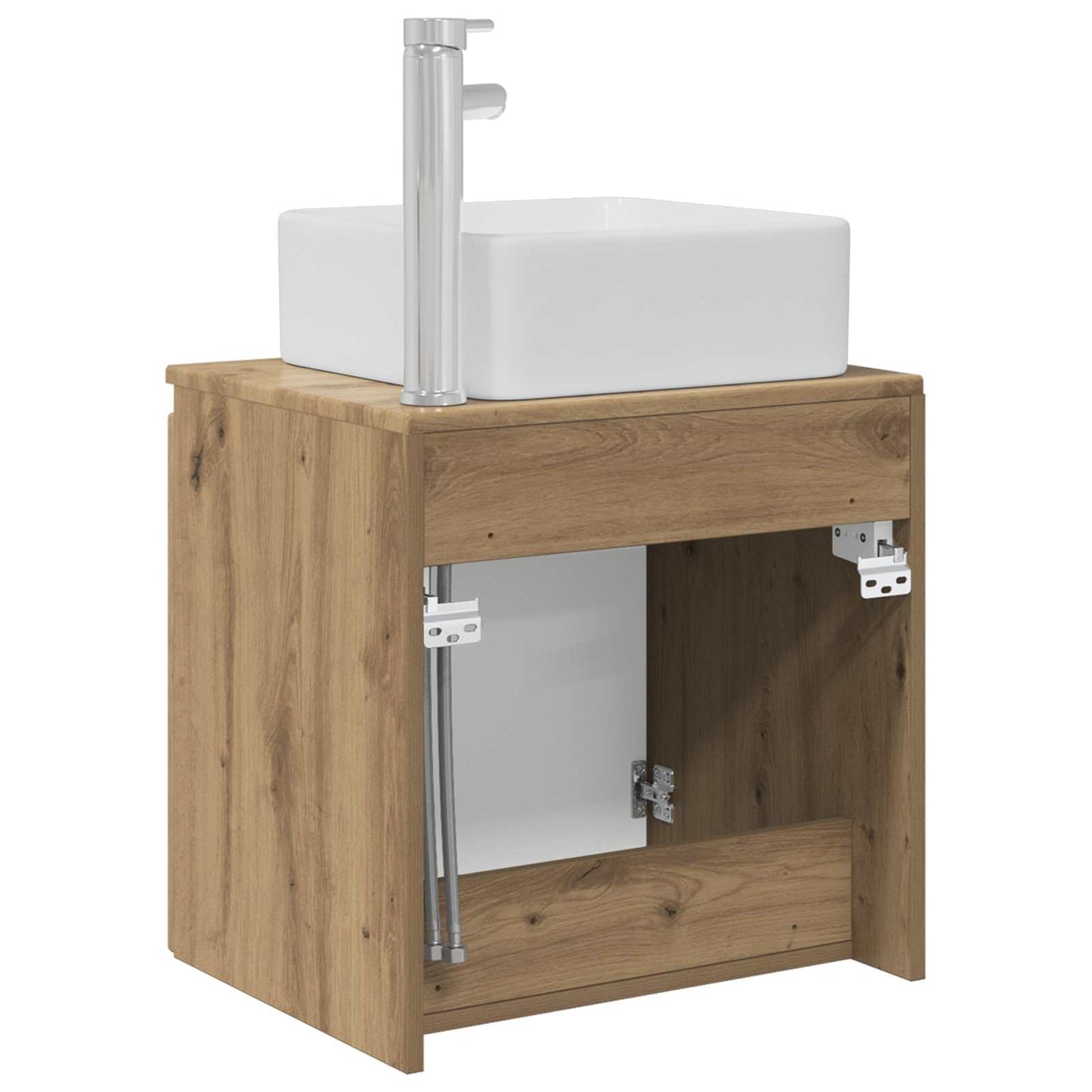 Wall-Mounted Sink Vanity Artisan Oak 53 x 35 x 63 cm
