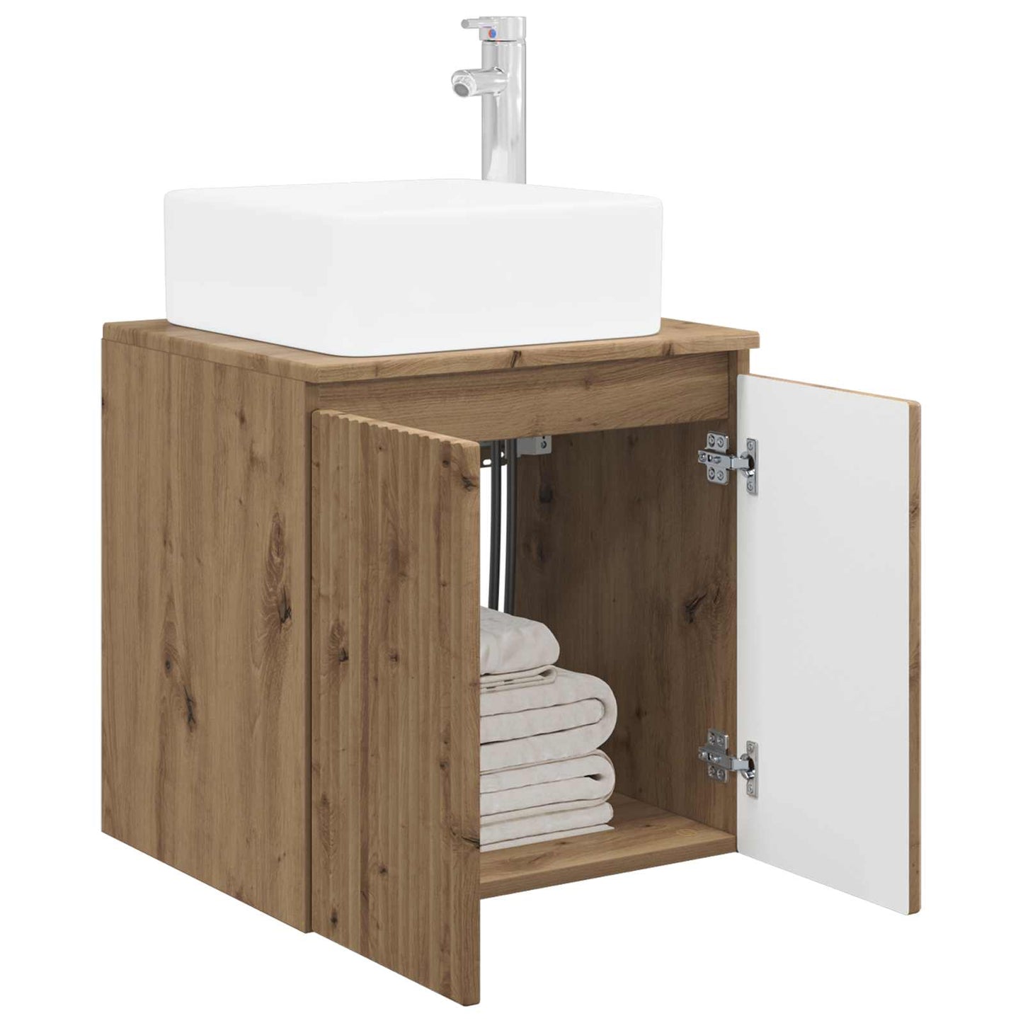 Wall-Mounted Sink Vanity Artisan Oak 53 x 35 x 63 cm