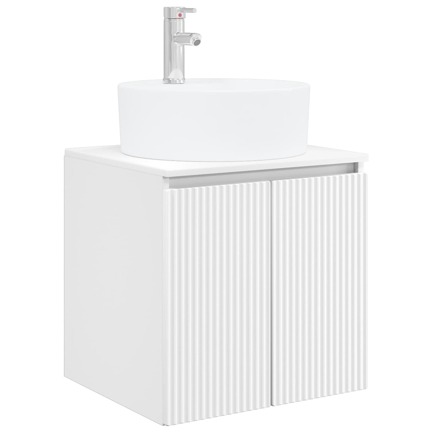 Wall-Mounted Sink Vanity White 49.5 x 44.5 x 65 cm