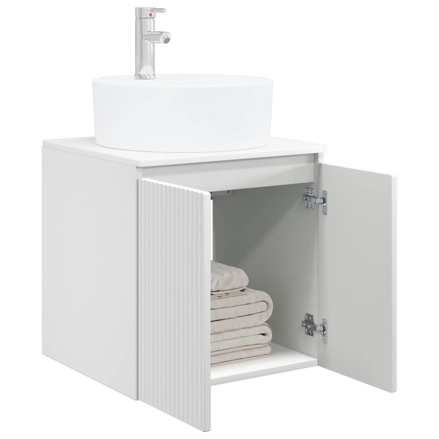 Wall-Mounted Sink Vanity White 49.5 x 44.5 x 65 cm
