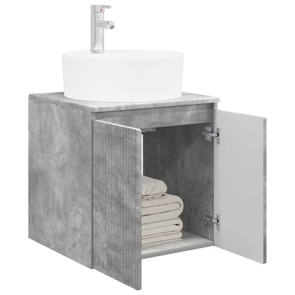 Wall-Mounted Sink Vanity Concrete Grey 49.5 x 44.5 x 65 cm