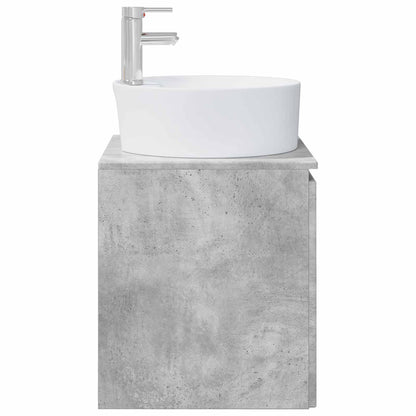 Wall-Mounted Sink Vanity Concrete Grey 49.5 x 44.5 x 65 cm