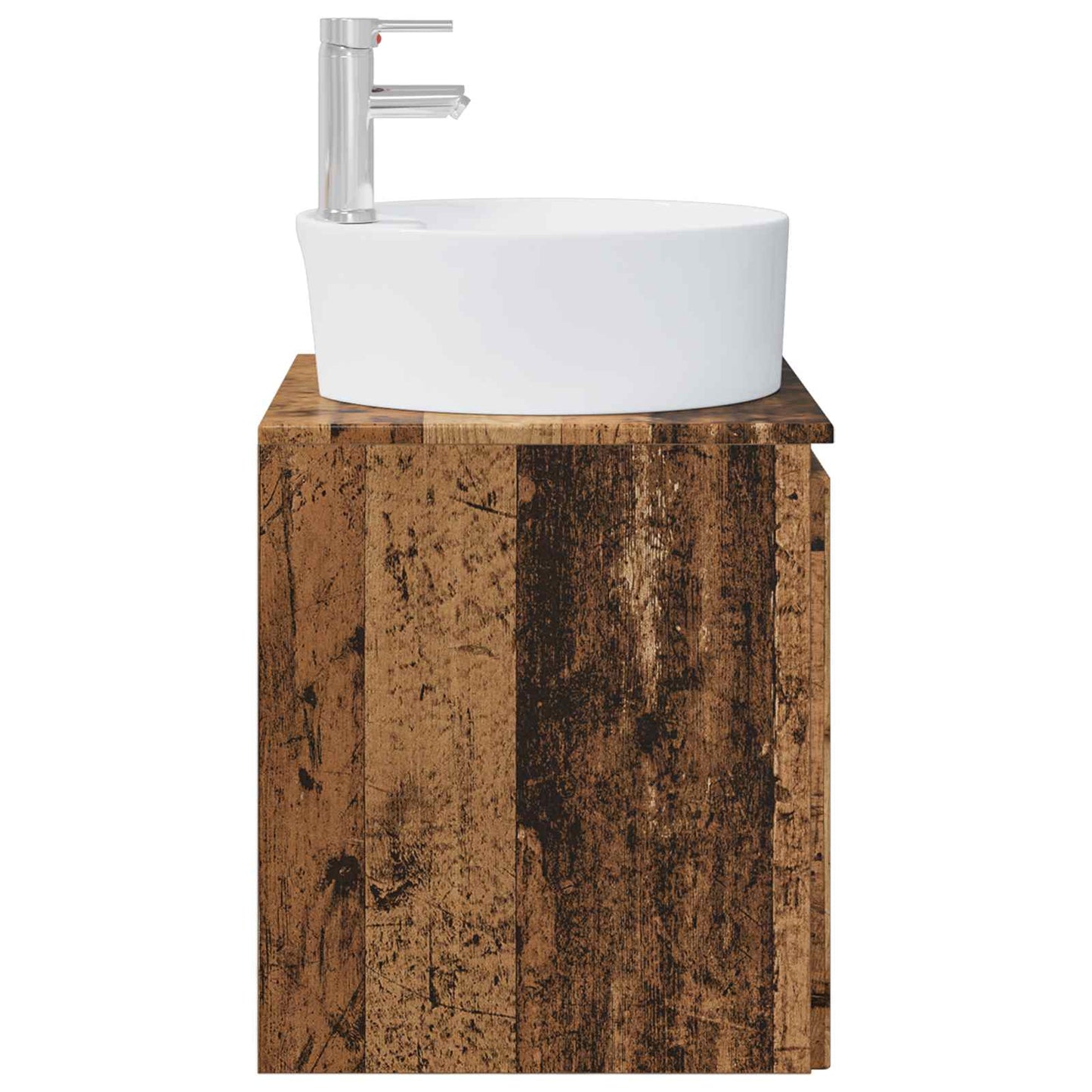 Wall-Mounted Sink Vanity Old Wood 49.5 x 44.5 x 65 cm