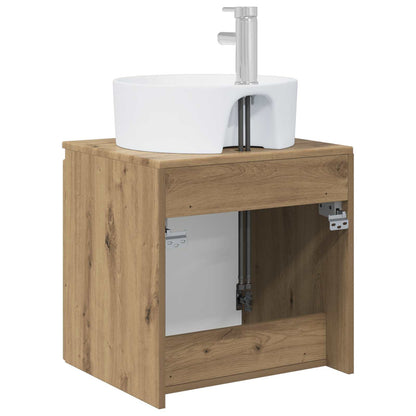 Wall-Mounted Sink Vanity Artisan Oak 49.5 x 44.5 x 65 cm