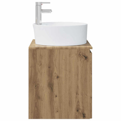 Wall-Mounted Sink Vanity Artisan Oak 49.5 x 44.5 x 65 cm
