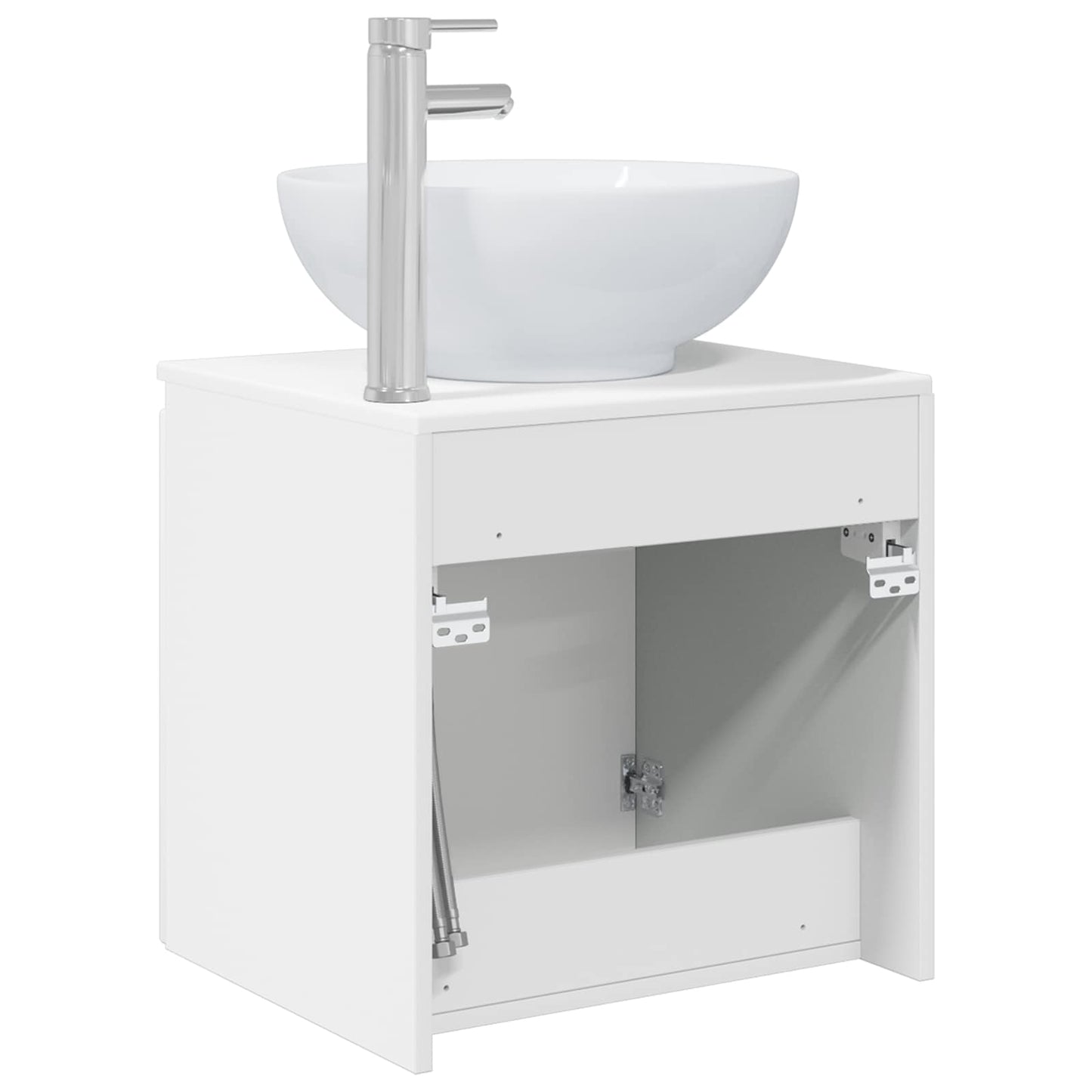 Wall-Mounted Sink Vanity White 49.5 x 44.5 x 65 cm