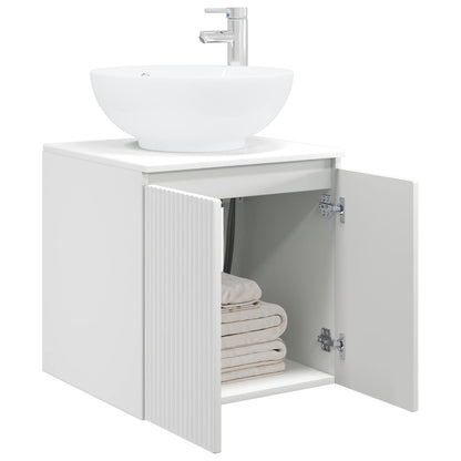 Wall-Mounted Sink Vanity White 49.5 x 44.5 x 65 cm