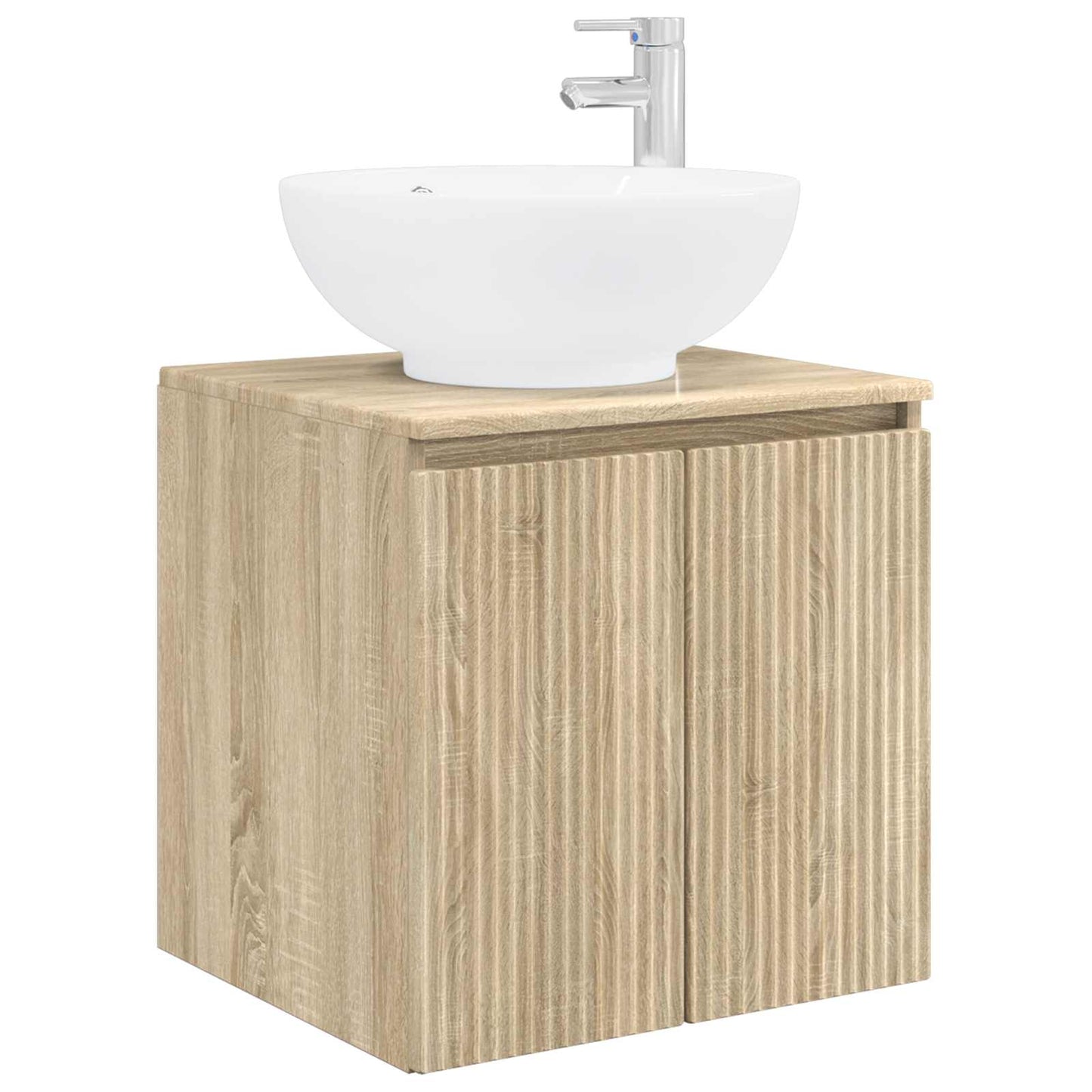Wall-Mounted Sink Vanity Sonoma Oak 49.5 x 44.5 x 65 cm