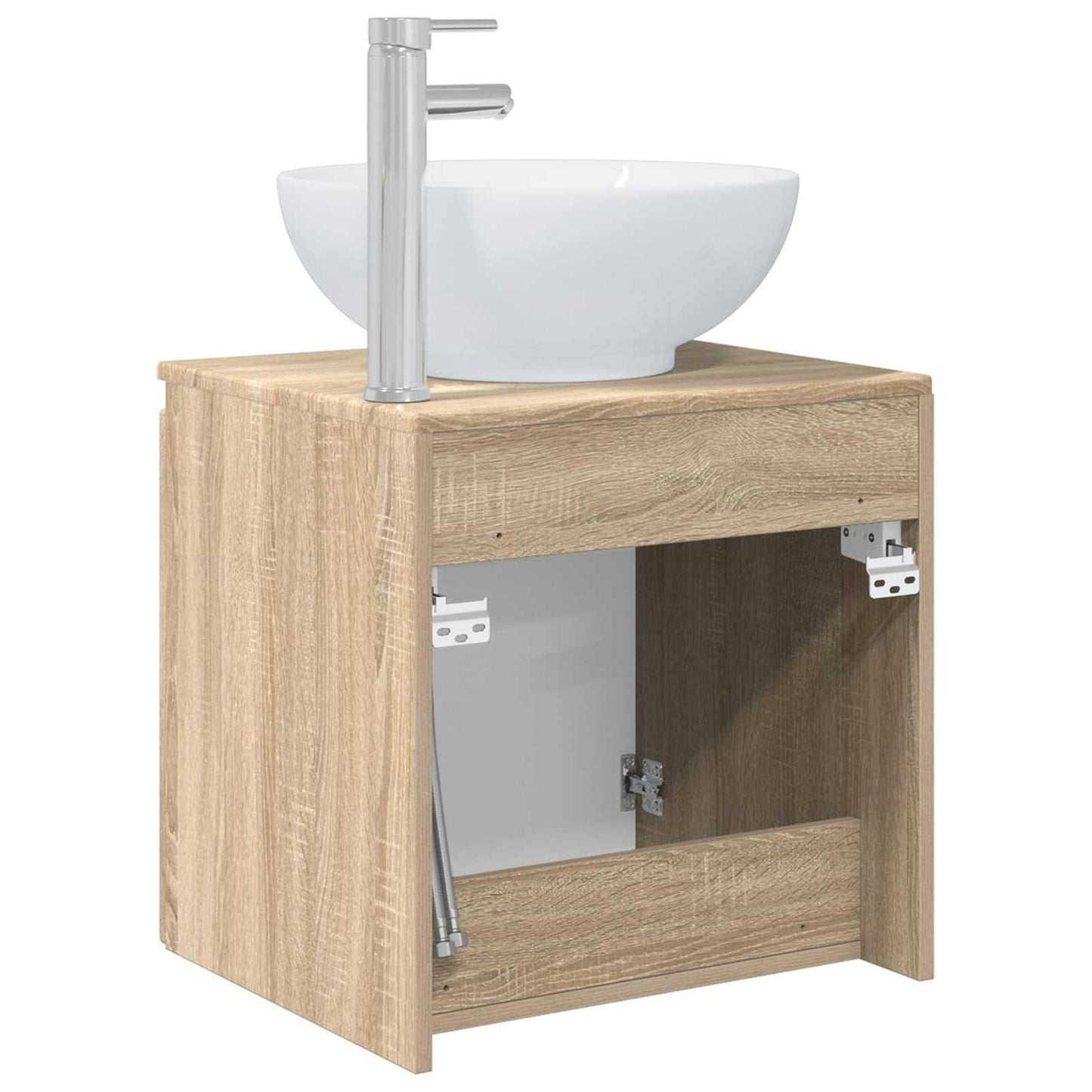 Wall-Mounted Sink Vanity Sonoma Oak 49.5 x 44.5 x 65 cm