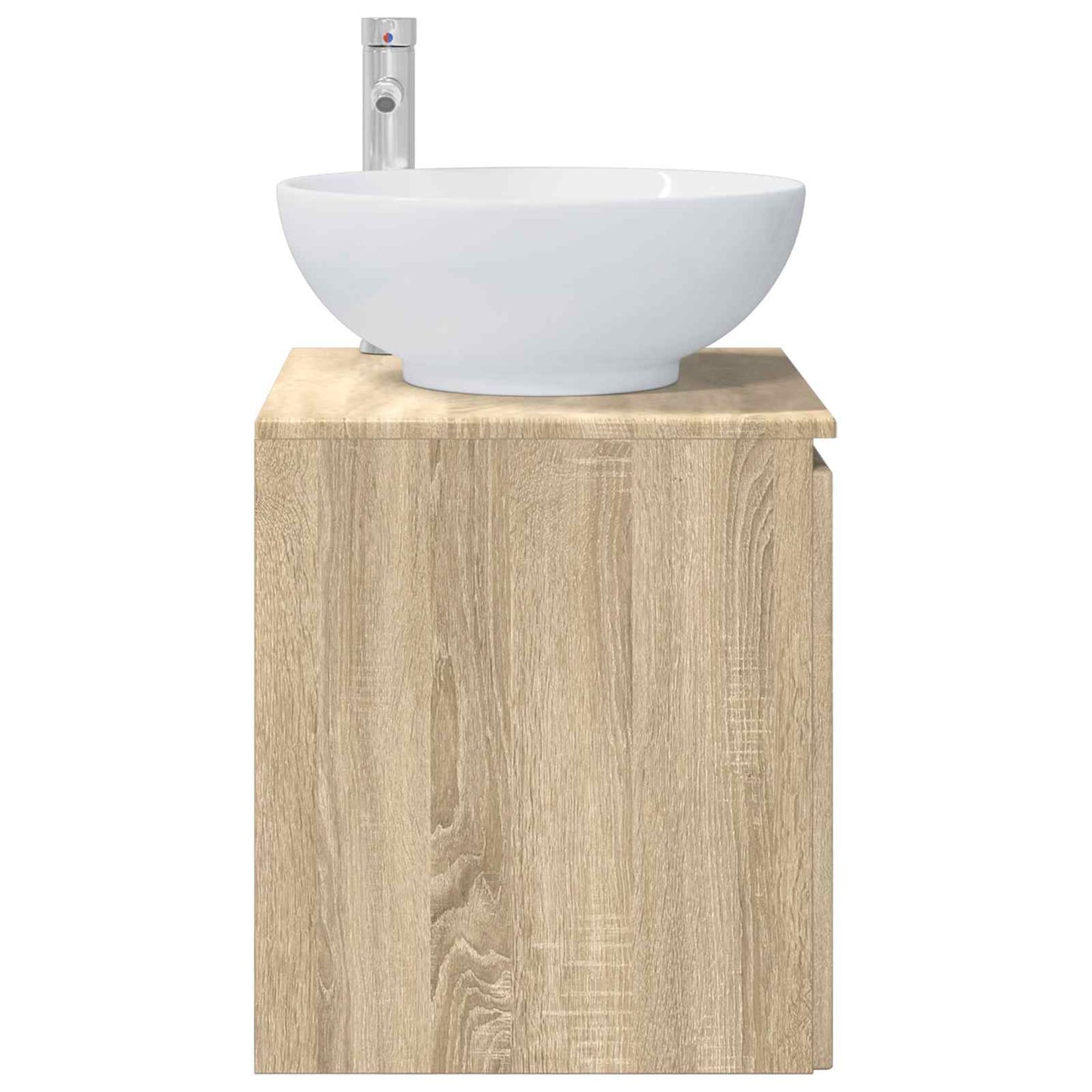 Wall-Mounted Sink Vanity Sonoma Oak 49.5 x 44.5 x 65 cm