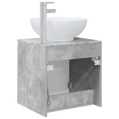 Wall-Mounted Sink Vanity Concrete Grey 49.5 x 44.5 x 65 cm